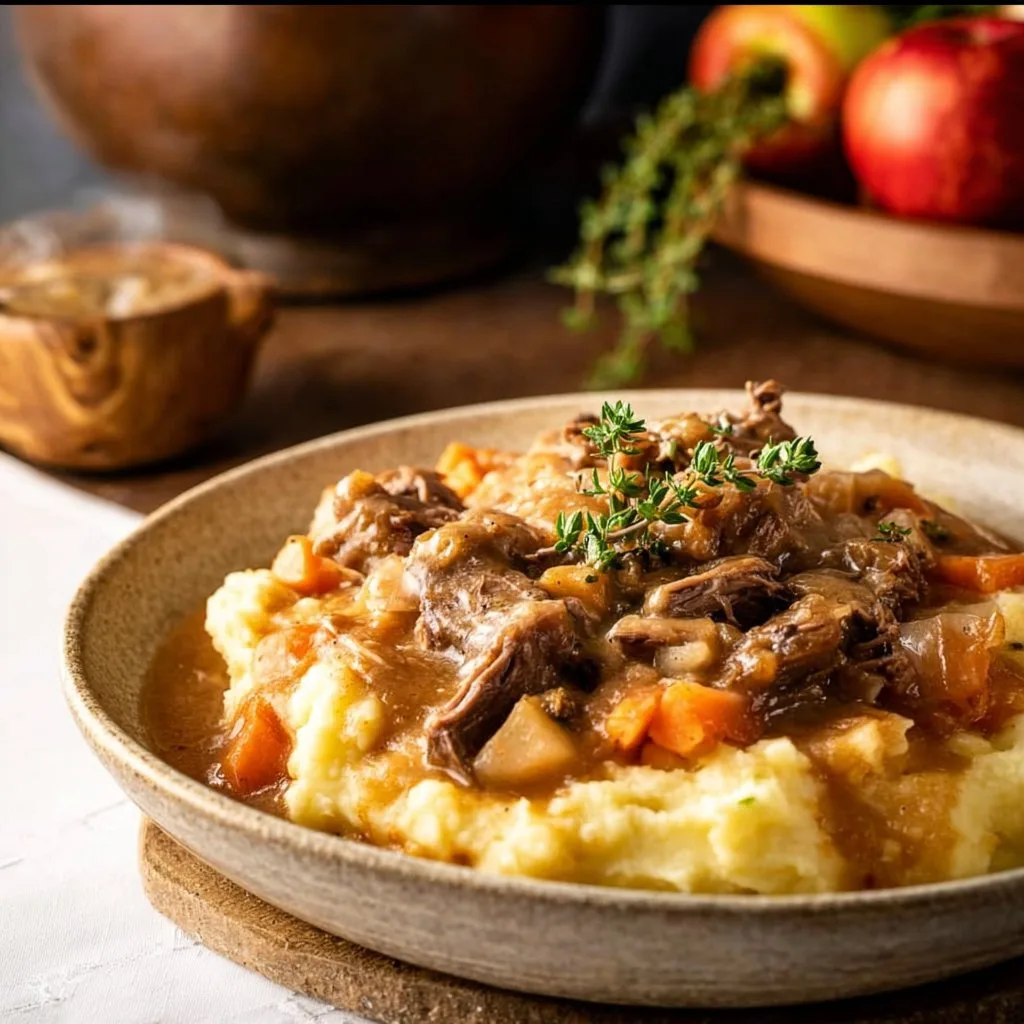 Fall Apple Cider Stew over Mashed Potatoes 28 Fall Apple Cider Stew over Mashed Potatoes