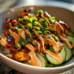 Delicious Bang Bang Chicken Bowl with fresh ingredients and vibrant flavors