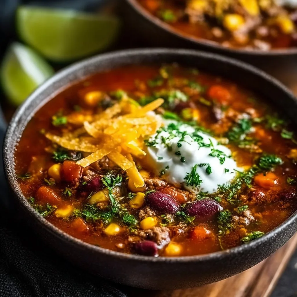 Easy Taco Soup Recipe 23 Easy Taco Soup Recipe
