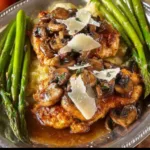 Cheesecake Factory Chicken Madeira served with mushrooms and a rich sauce