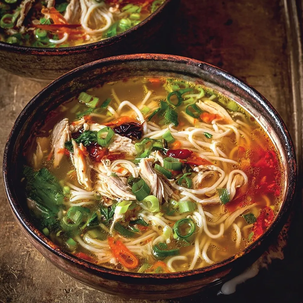 Chinese-inspired Chicken Noodle Soup 24 Chinese-inspired Chicken Noodle Soup