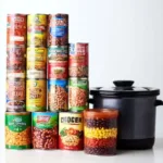 Bowl of easy Crockpot Taco Soup topped with cheese and cilantro