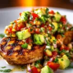 Lime chicken dish garnished with fresh herbs, perfect for party recipes