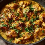 Texas Roadhouse's Butter Chicken Skillet served hot and garnished