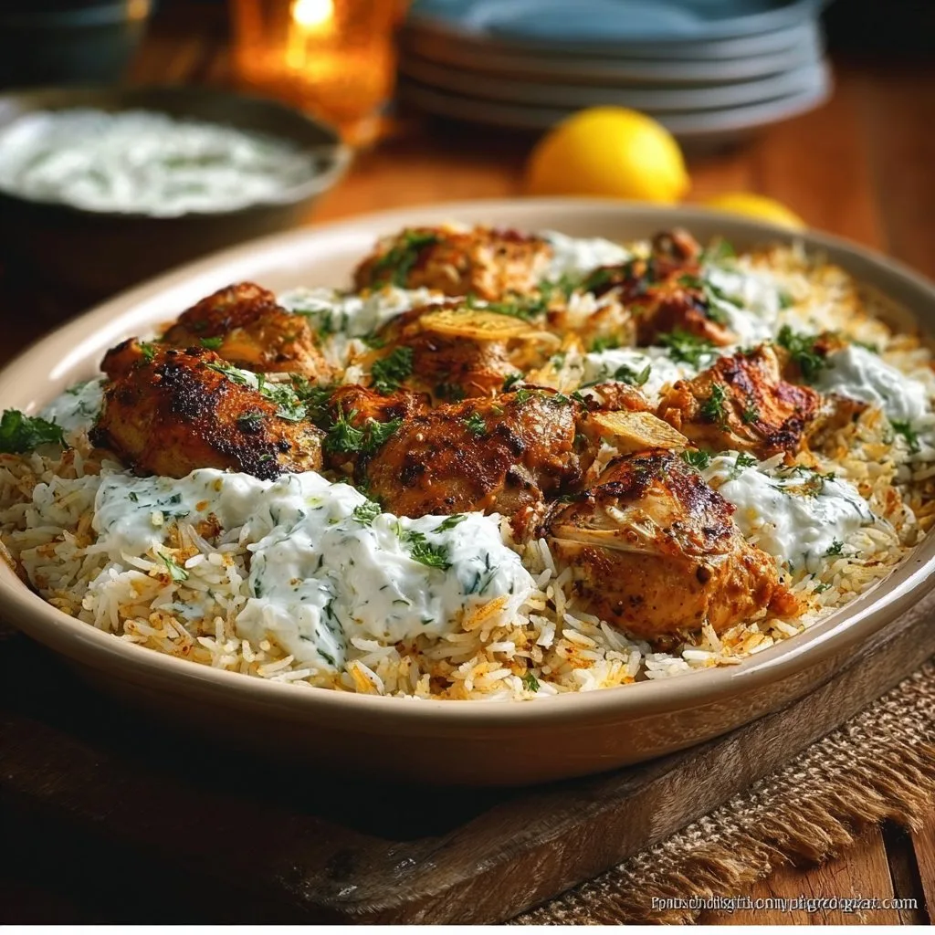 Dump and Bake Chicken with Tzatziki Rice 27 Easy Dump and Bake Chicken with Tzatziki Rice