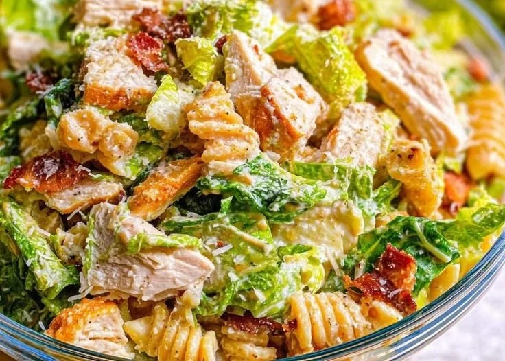 Chicken Caesar Pasta Salad 19 Chicken Caesar Pasta Salad