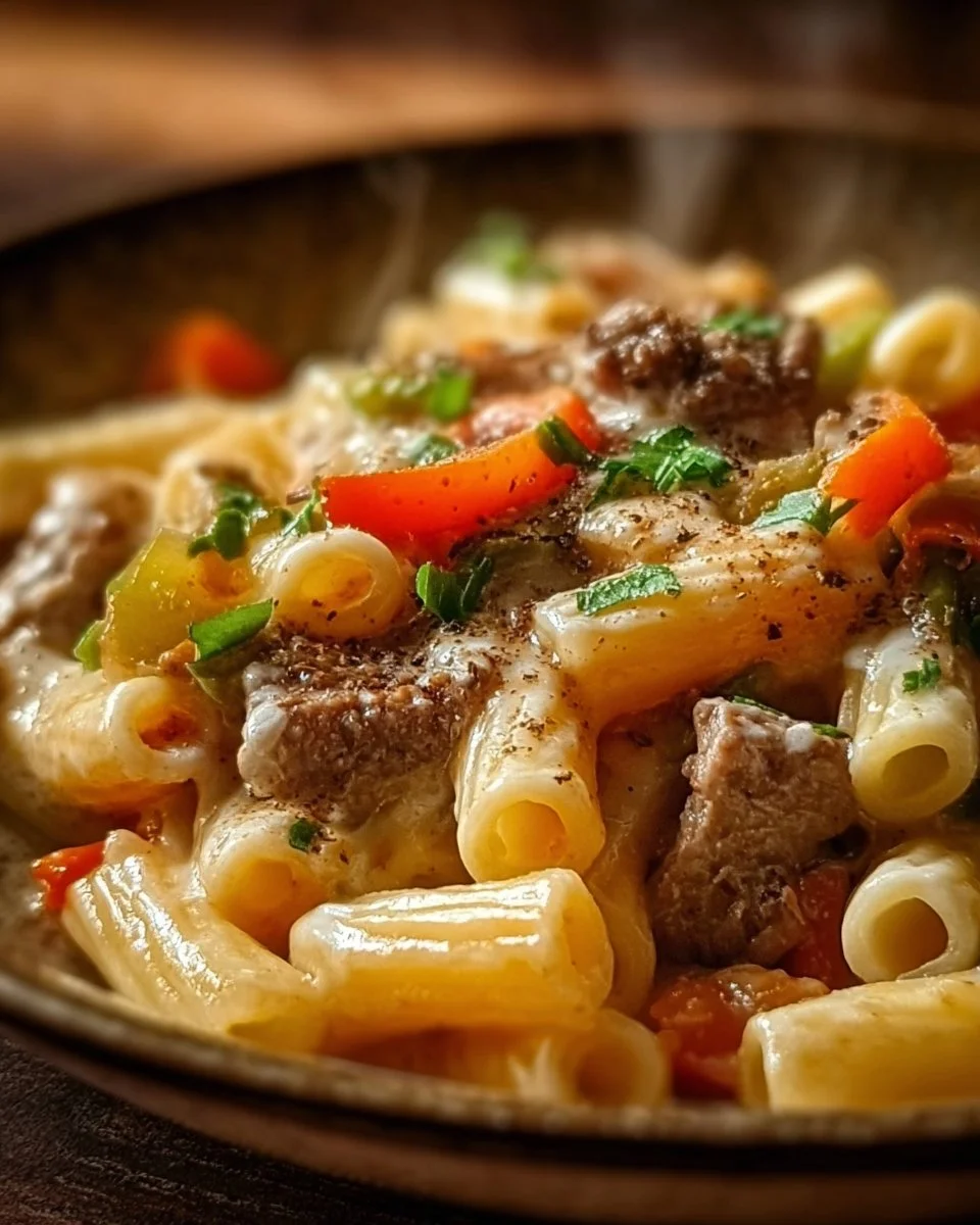 Philadelphia Cheesesteak Pasta 21 Philadelphia Cheesesteak Pasta