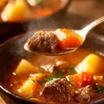 Delicious beef stew made in the Instant Pot, perfect for weeknight meals.