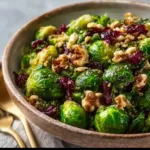 Warm Brussels salad with whole ingredients ready in 10 minutes