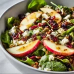 Autumn Harvest Honeycrisp Apple and Feta Salad with seasonal ingredients