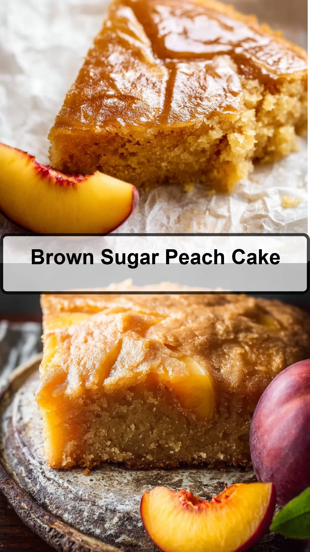 Brown Sugar Peach Cake 26 Brown Sugar Peach Cake