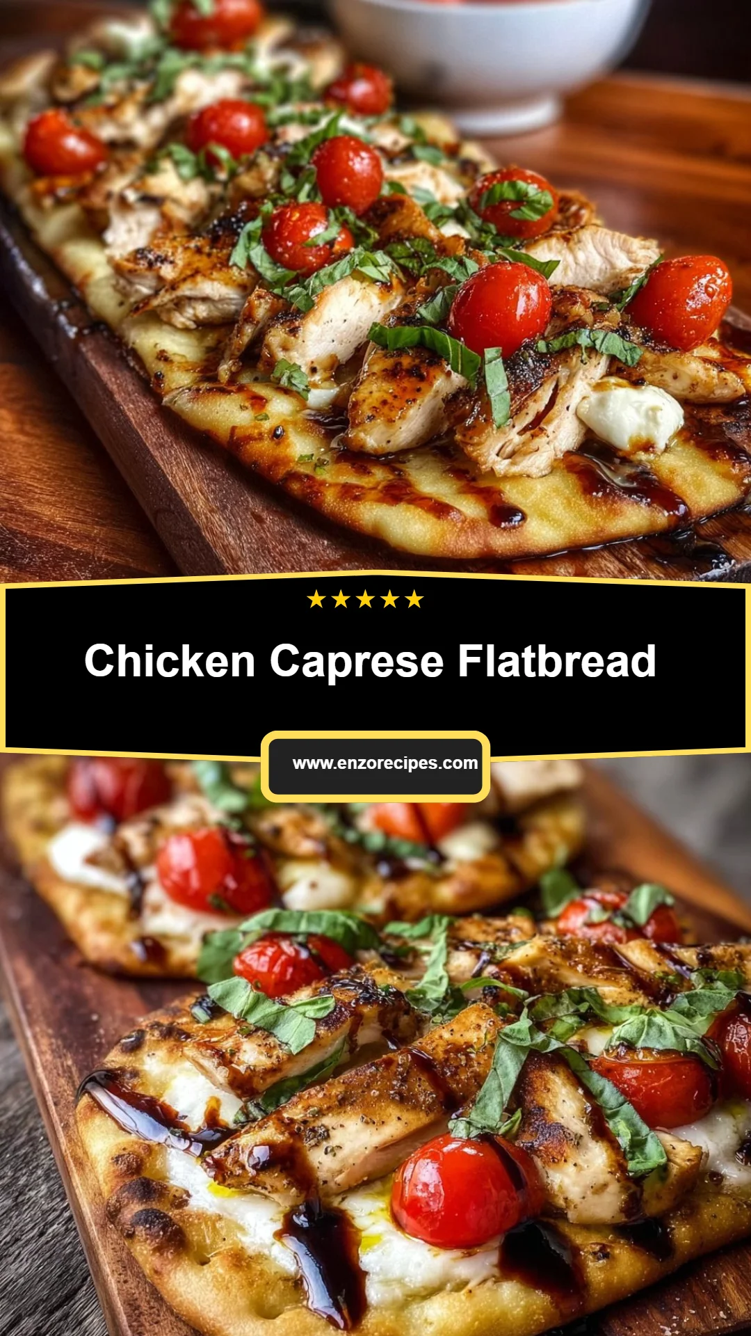 Chicken Caprese Flatbread 23 Chicken Caprese Flatbread