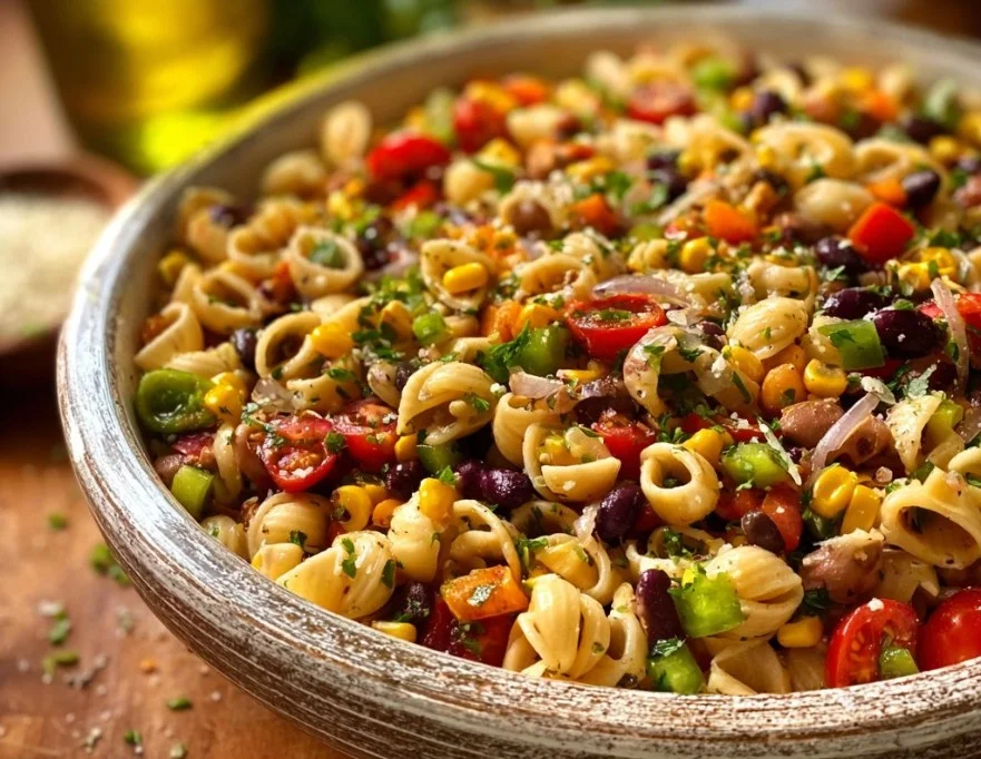 Cowboy Caviar Pasta Salad