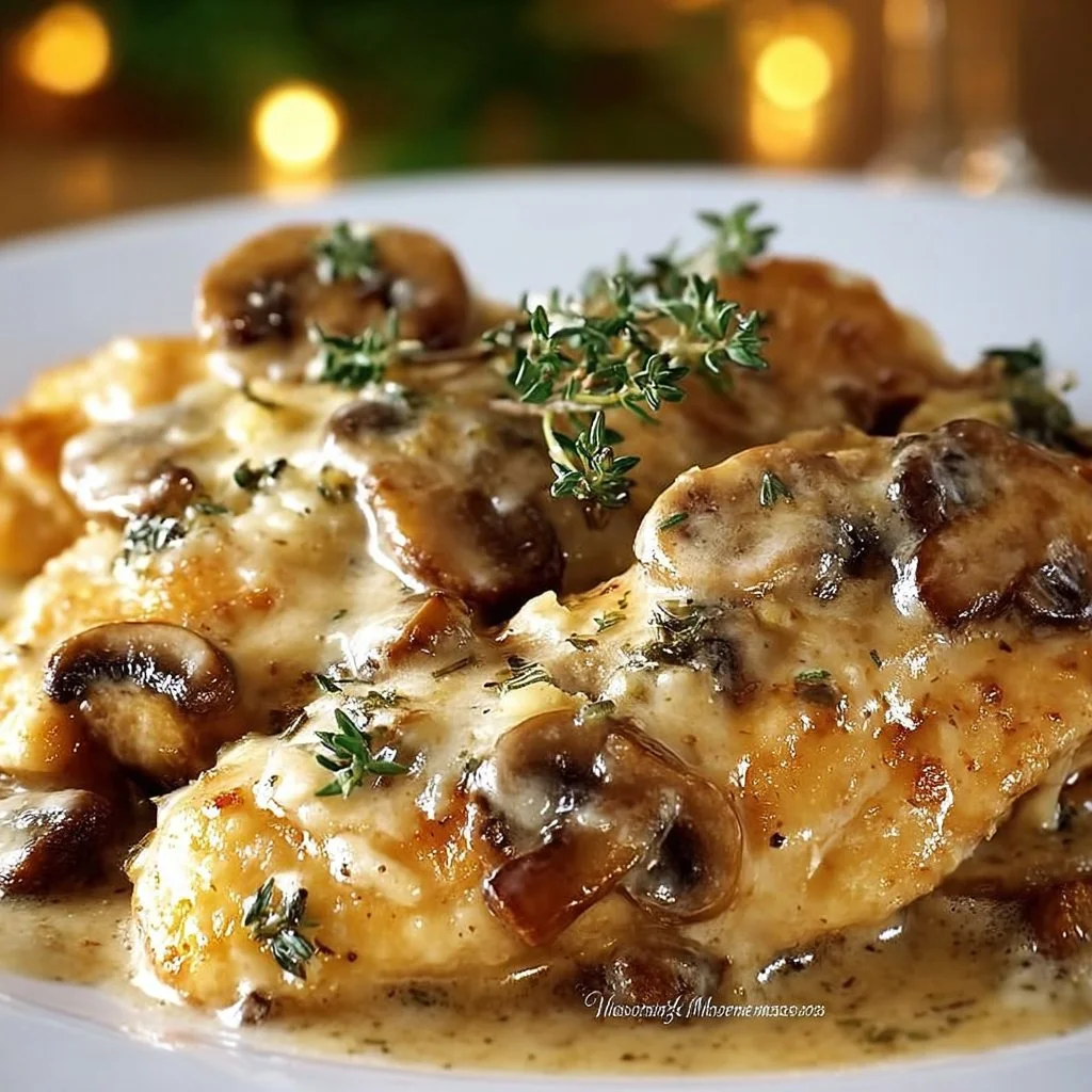 Creamy Mushroom Asiago Chicken 24 Creamy Mushroom Asiago Chicken