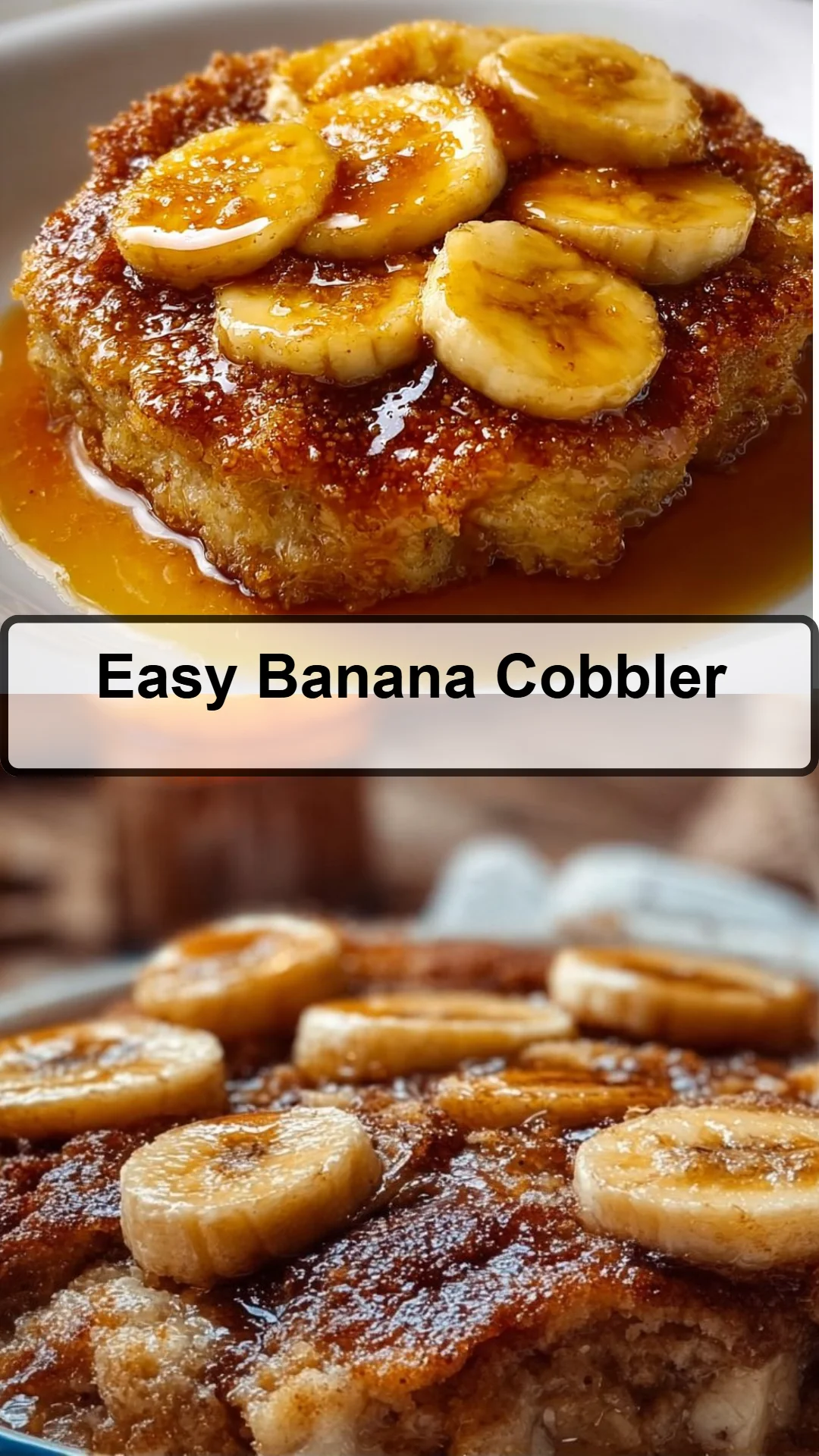 Easy Banana Cobbler 23 Easy Banana Cobbler