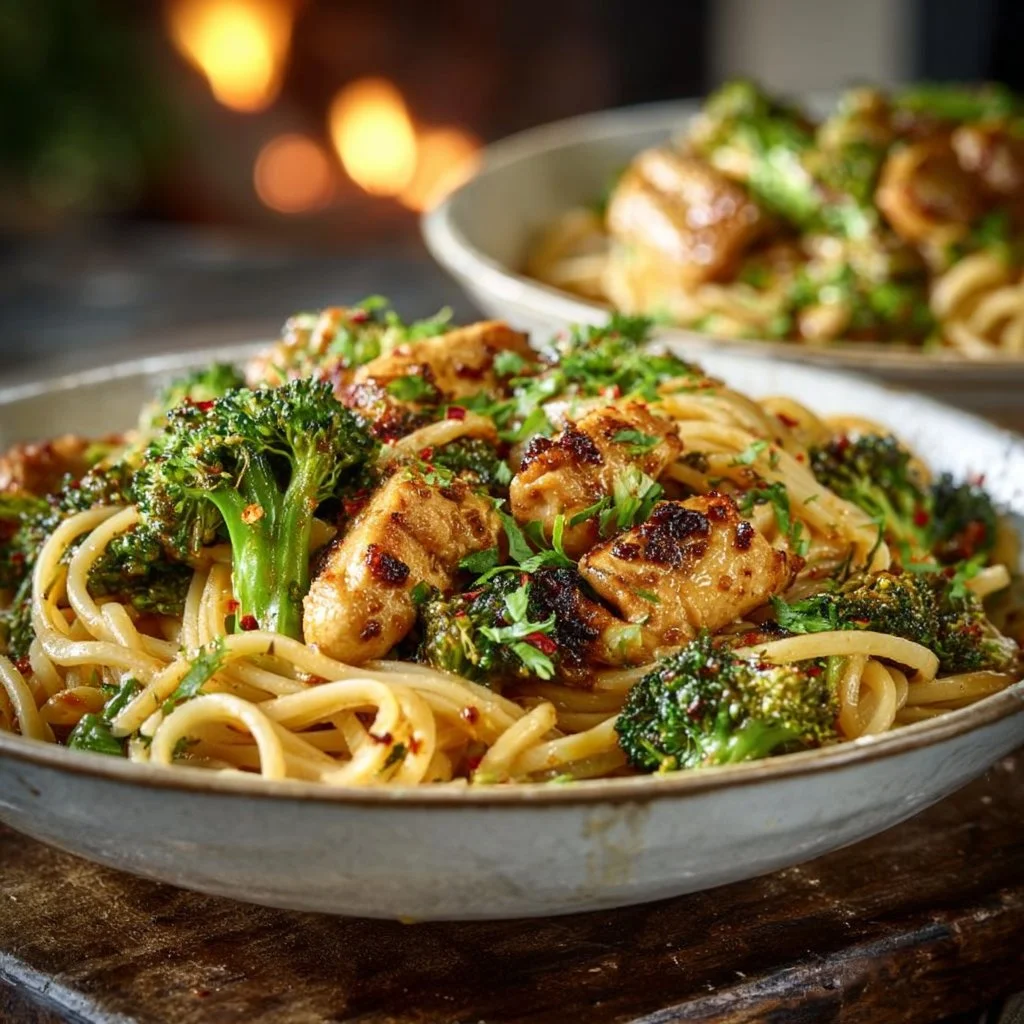 Garlic Chicken and Broccoli Noodle Bowls 23 Spicy Garlic Chicken and Broccoli Noodle Bowls Delight You!