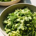 Delicious Green Goddess Salad with fresh vegetables and creamy dressing