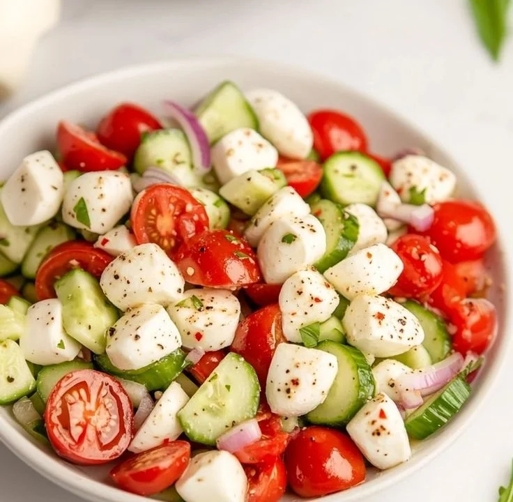 Juicy Cucumber Caprese Salad 21 Juicy Cucumber Caprese Salad