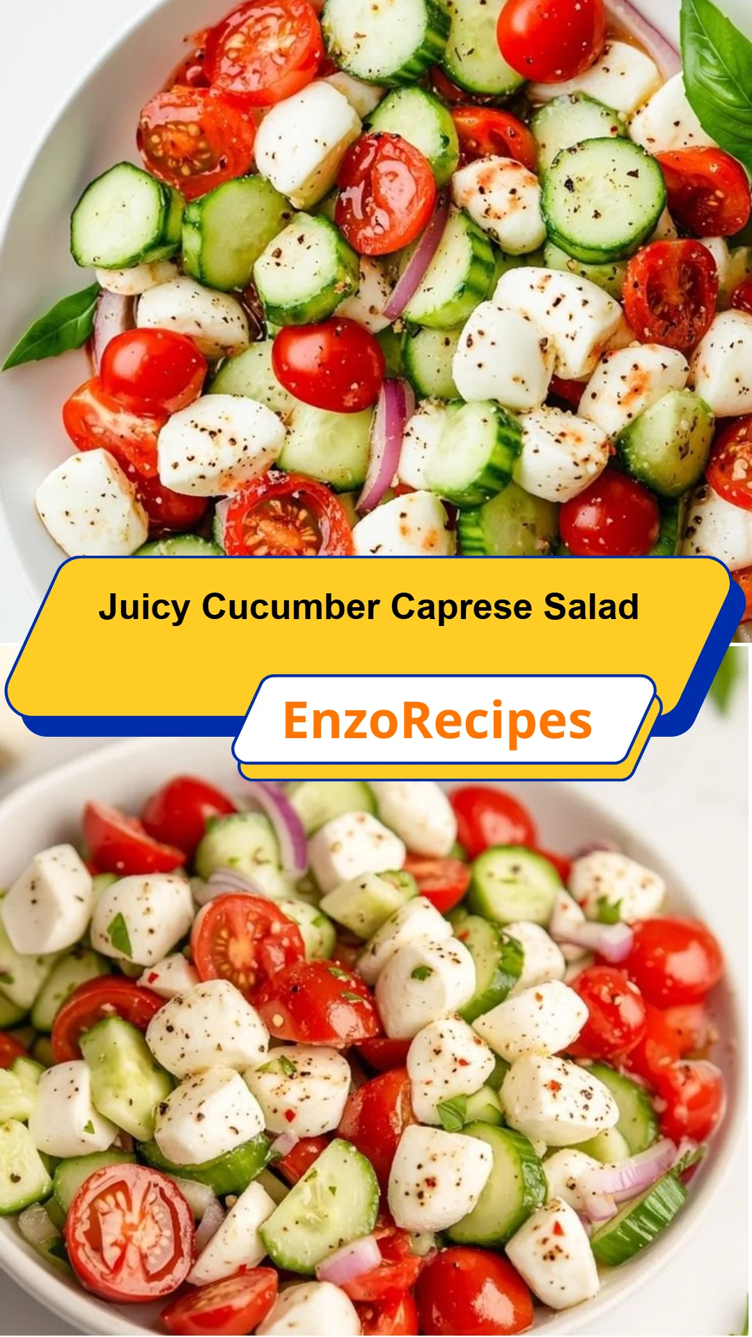 Juicy Cucumber Caprese Salad 22 Juicy Cucumber Caprese Salad