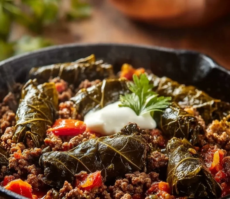 One-Pan Savory Dolma Skillet with Ground Beef 28 One-Pan Savory Dolma Skillet with Ground Beef