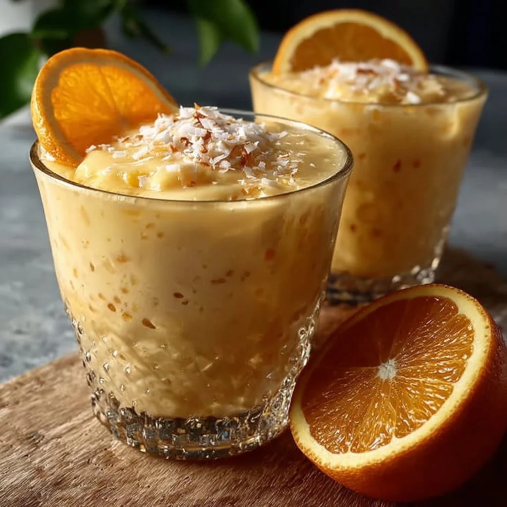 Refreshing Coconut Orange Glow 18 Refreshing Coconut Orange Glow - Easy Creamy Citrus Dessert Recipe