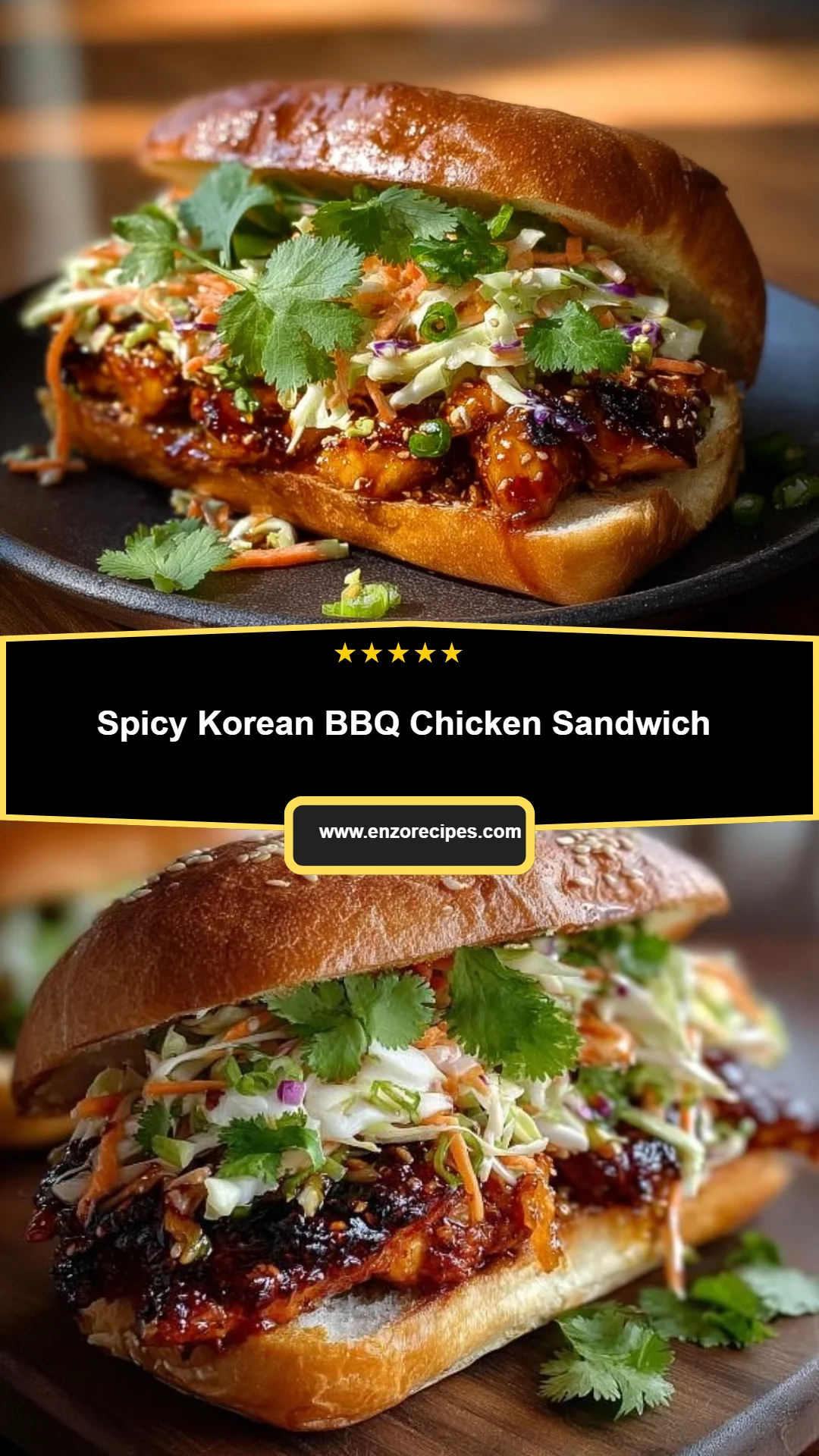 Spicy Korean BBQ Chicken Sandwich 32 Spicy Korean BBQ Chicken Sandwich