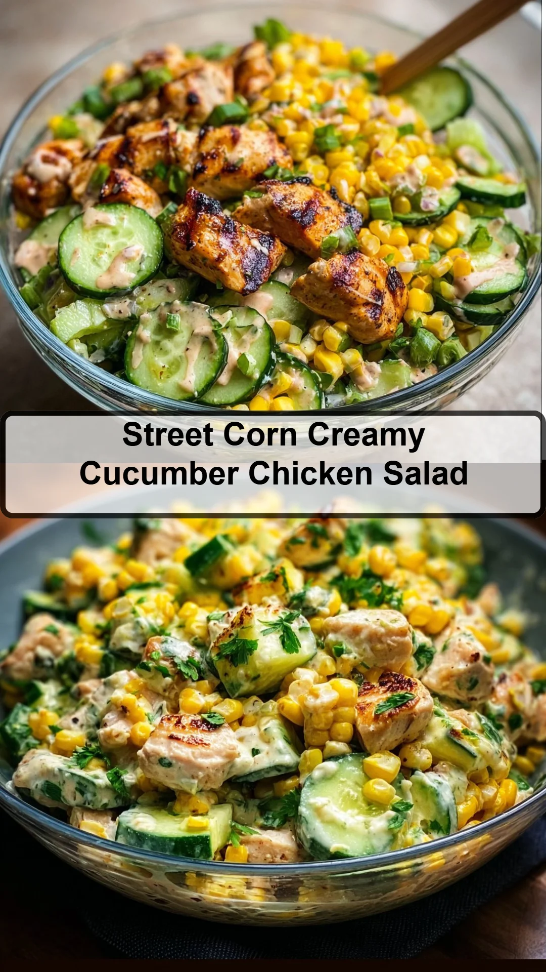 Street Corn Creamy Cucumber Chicken Salad 26 Street Corn Creamy Cucumber Chicken Salad