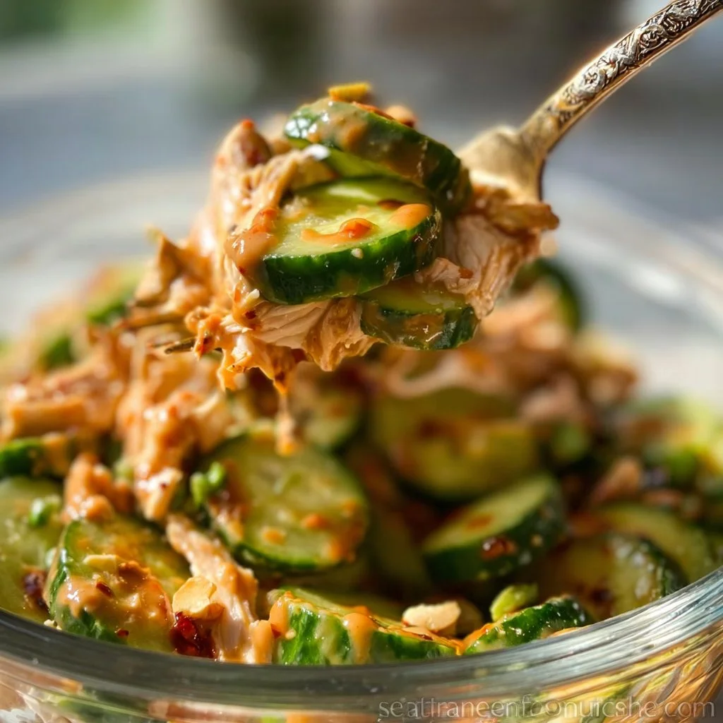 Thai Cucumber Salad with Chicken 21 Thai Cucumber Salad with Chicken