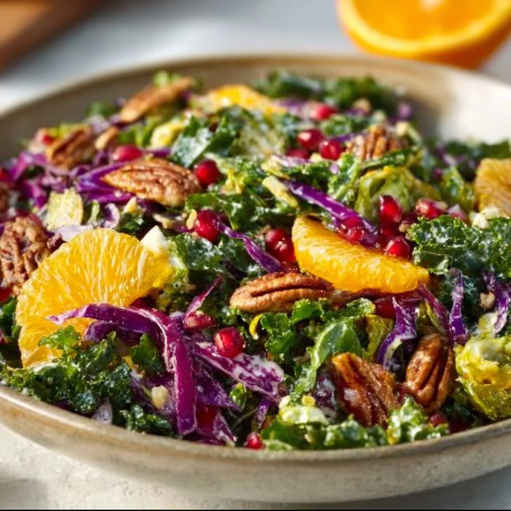 Winter Chopped Salad 4 Delicious Winter Chopped Salad with fresh seasonal vegetables.