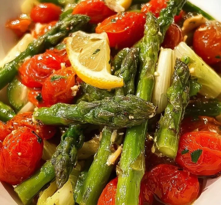 Asparagus and Tomato Salad 18 Asparagus and Cherry Tomato Salad