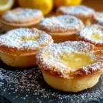 Delicious Baby Lemon Impossible Pies with a bright lemon filling