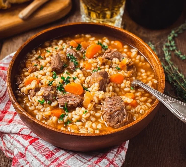 Beef & Barley Soup 7 Beef & Barley Soup