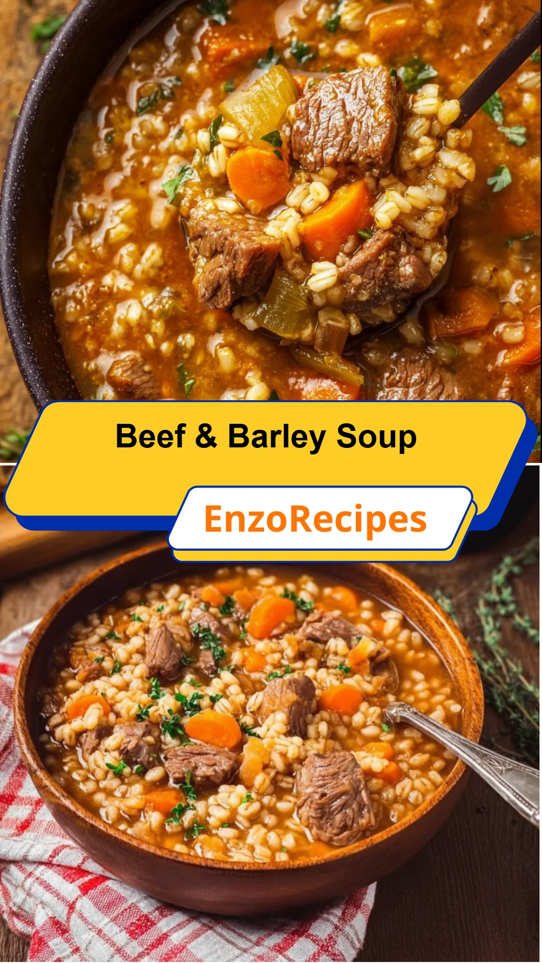 Beef & Barley Soup 8 Beef & Barley Soup