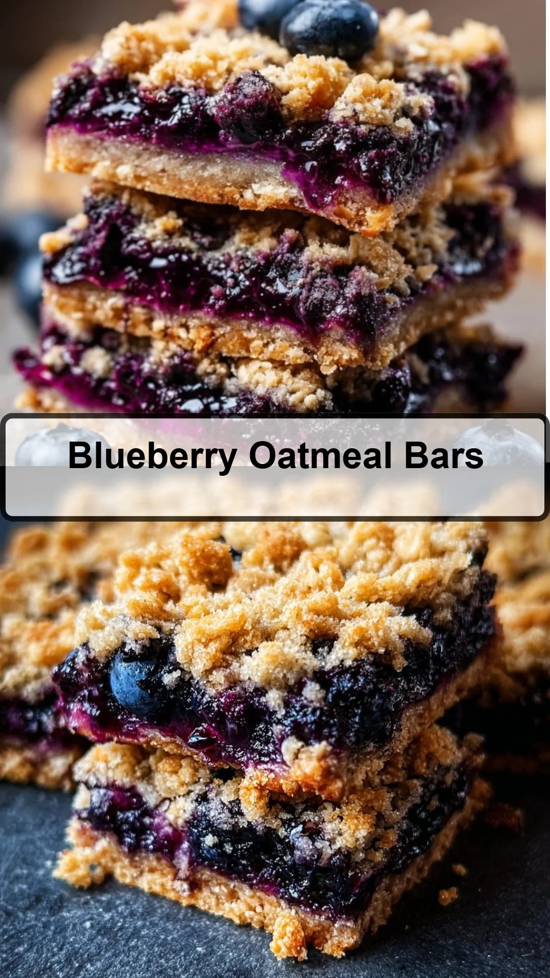 Blueberry Oatmeal Bars 24 Blueberry Oatmeal Bars