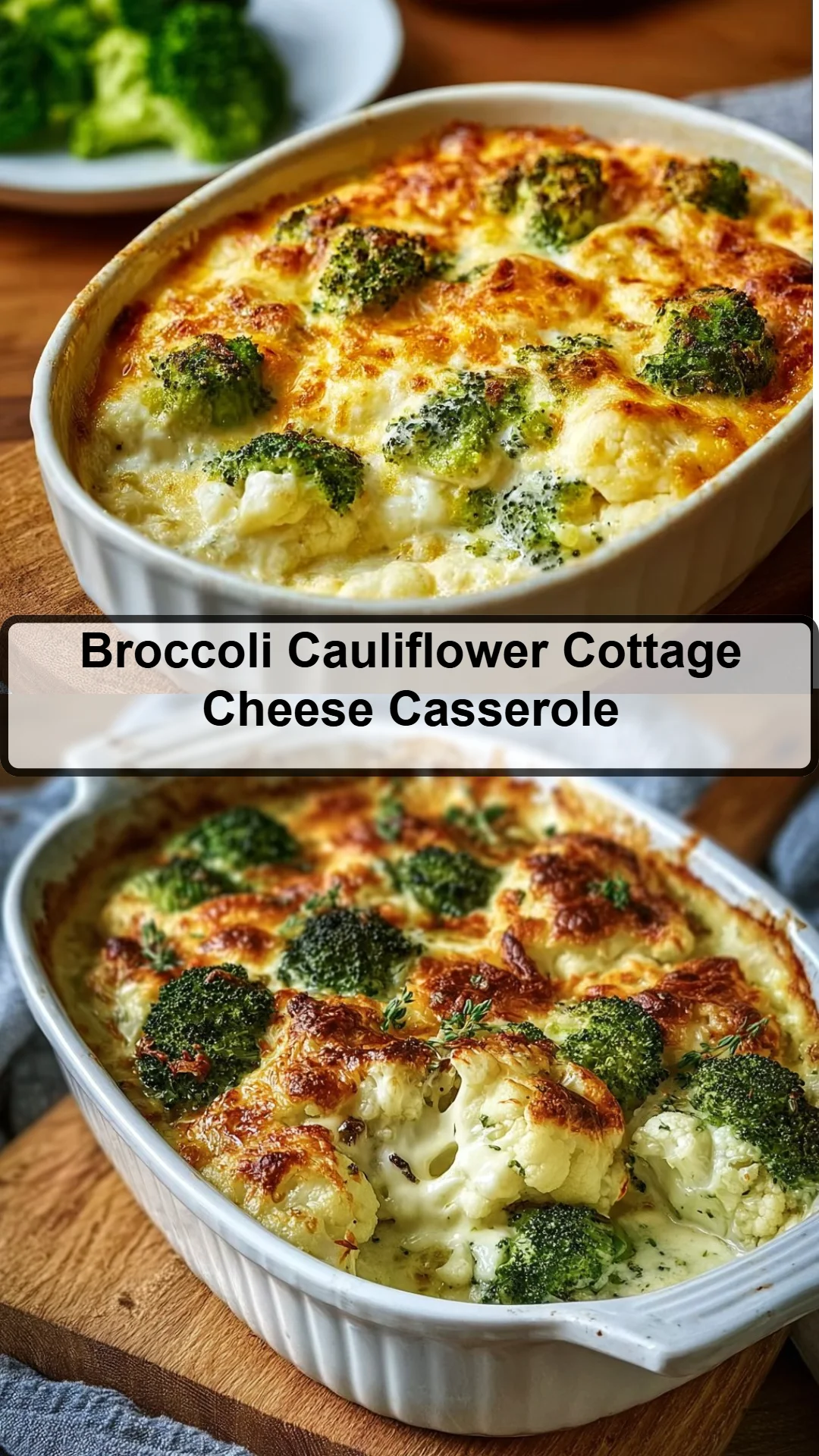 Broccoli Cauliflower Cottage Cheese Casserole 8 Broccoli Cauliflower Cottage Cheese Casserole