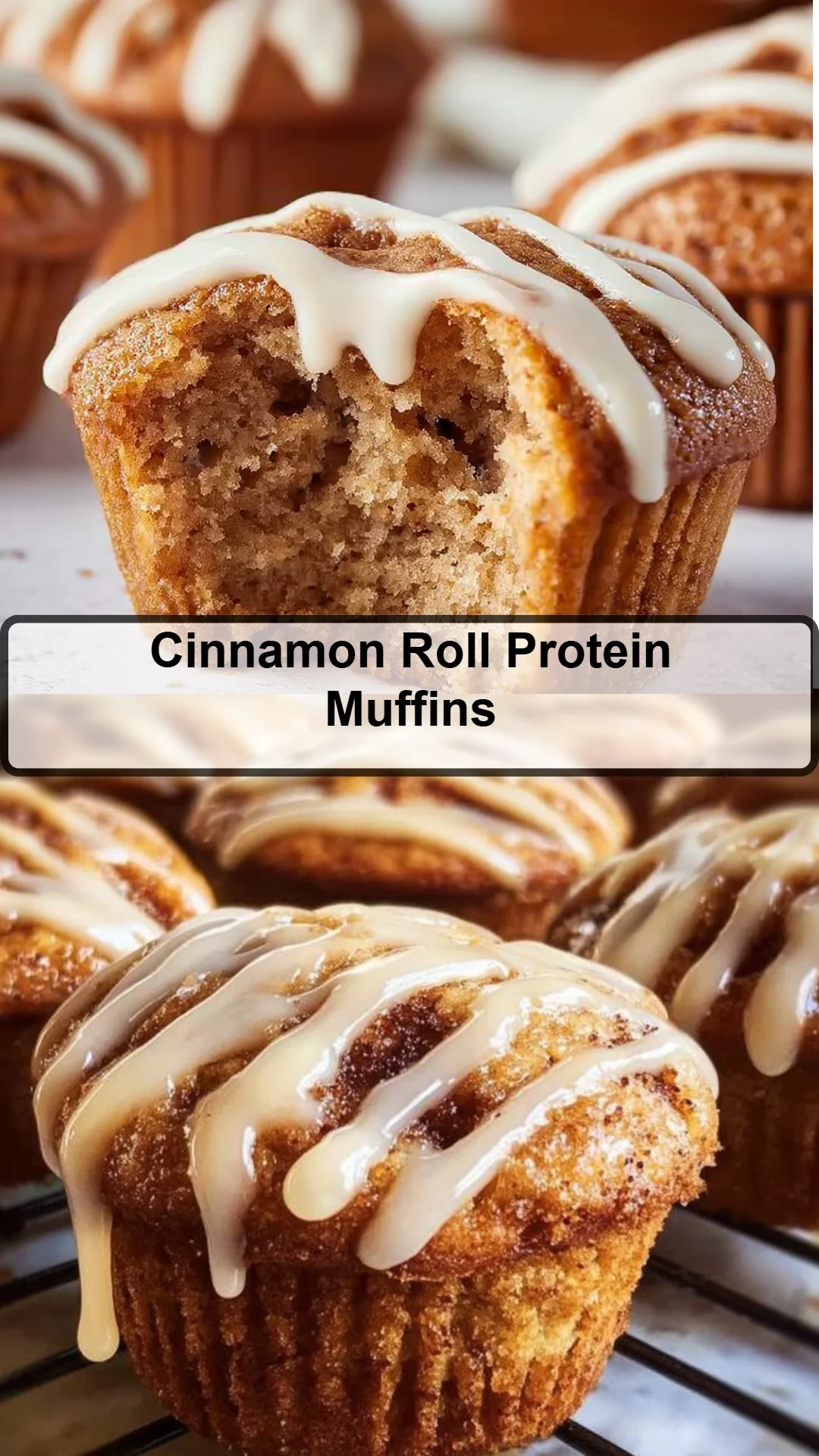 Cinnamon Roll Protein Muffins 8 Cinnamon Roll Protein Muffins