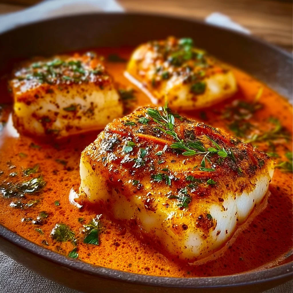 Cod in Roasted Red Pepper Sauce 23 Cod in Roasted Red Pepper Sauce