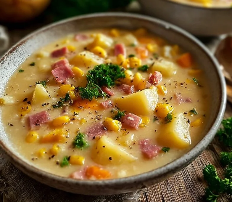 Creamy Ham, Potato & Corn Chowder 21 Creamy Ham, Potato & Corn Chowder