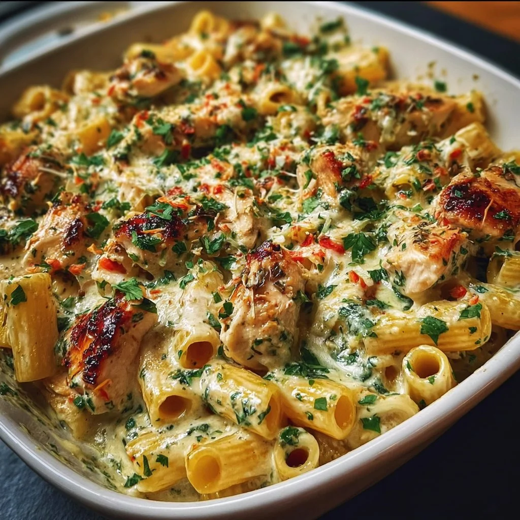 Creamy Pesto Chicken Pasta Bake 7 Creamy Pesto Chicken Pasta Bake