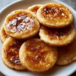 Delicious Crème Brûlée Cookies with caramelized sugar on top