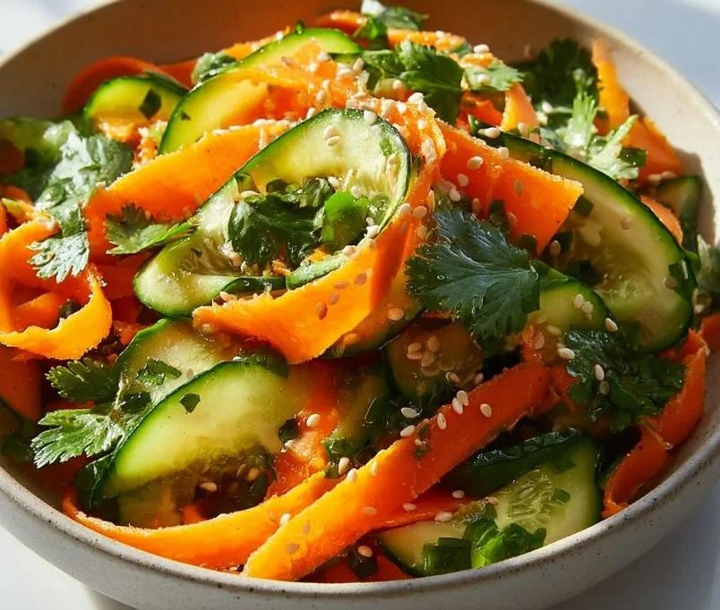 Crisp Cucumber and Carrot Salad 6 Crisp Cucumber and Carrot Salad for a Fresh, Healthy Boost