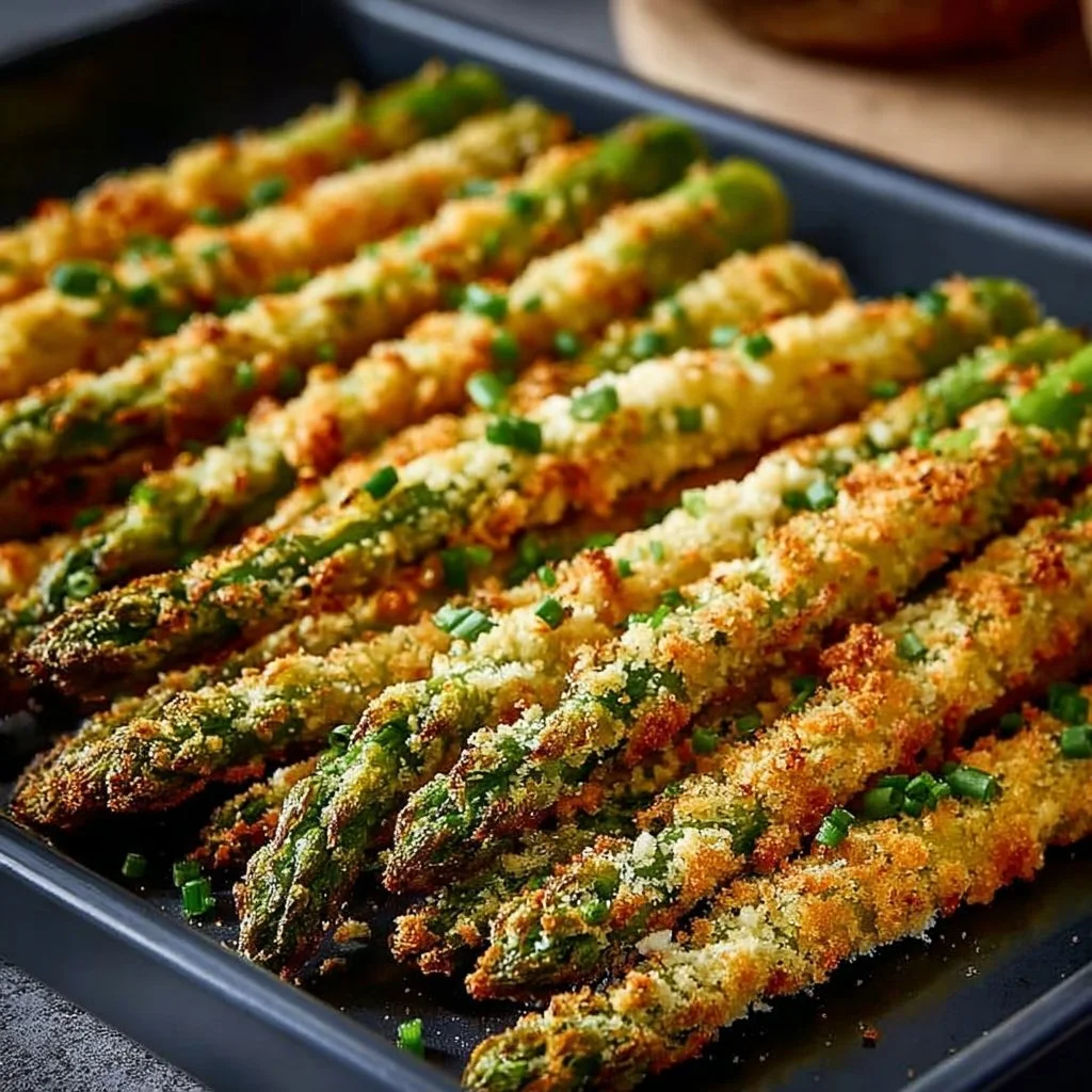 Crispy Parmesan Asparagus 6 Crispy Parmesan Asparagus Sticks