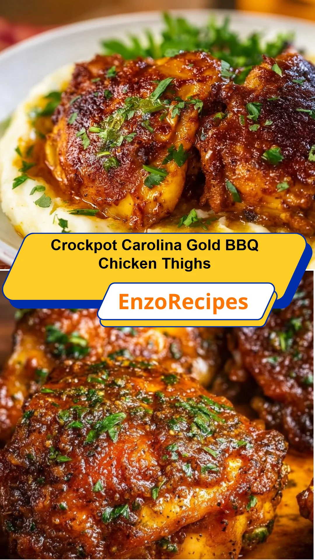 Crockpot Carolina Gold BBQ Chicken Thighs 8 Crockpot Carolina Gold BBQ Chicken Thighs