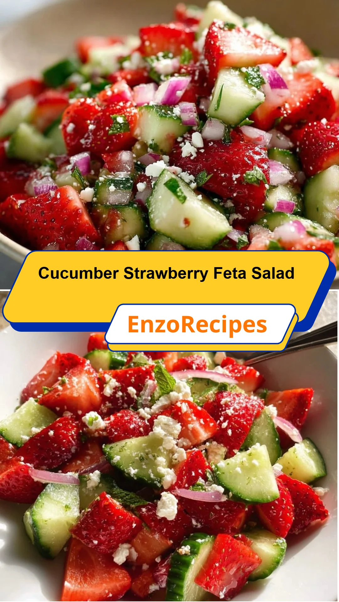 Cucumber Strawberry Feta Salad 21 Cucumber Strawberry Feta Salad