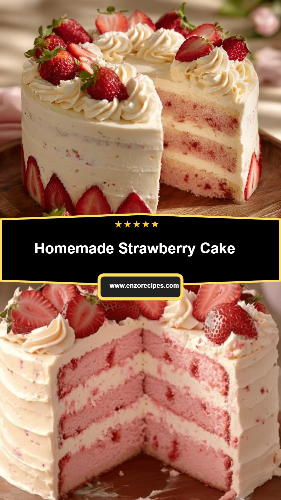 Homemade Strawberry Cake 34 Homemade Strawberry Cake