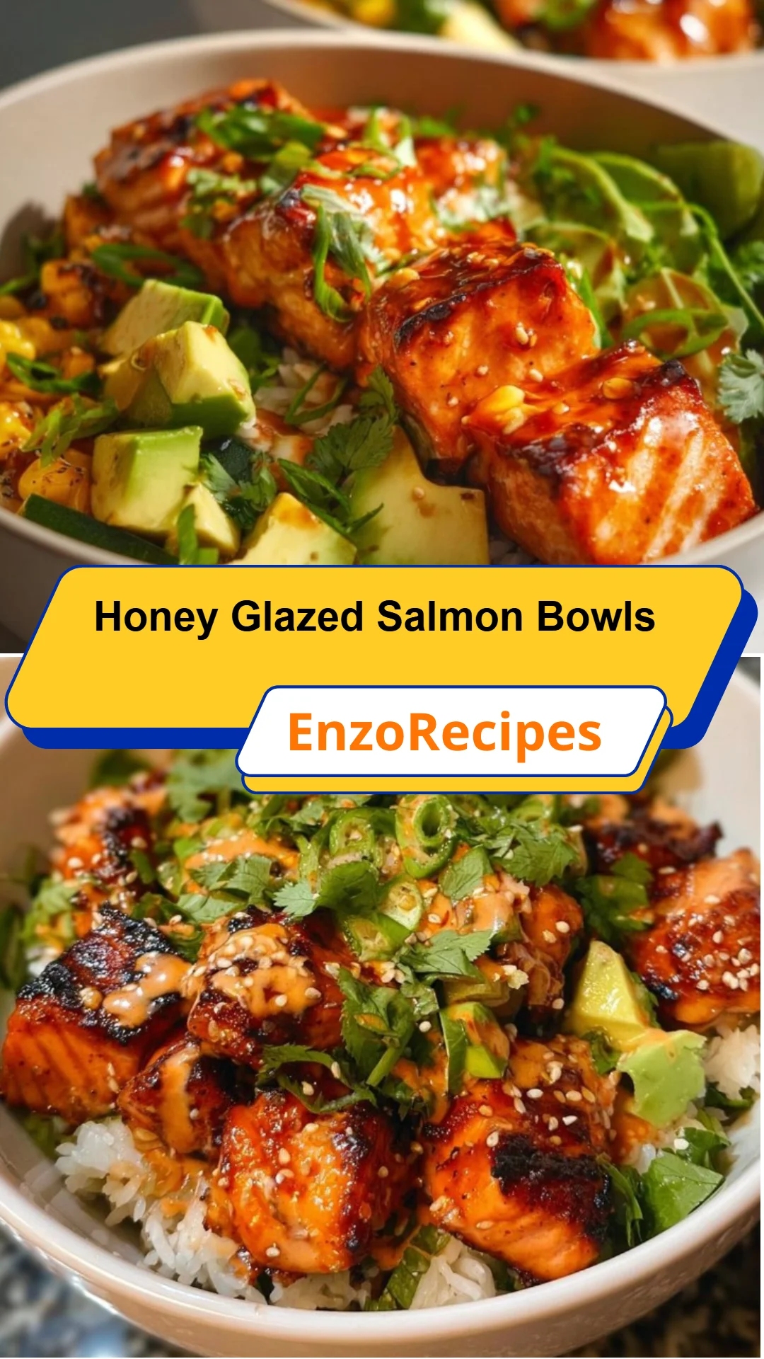 Honey Glazed Salmon Bowls 26 Honey Glazed Salmon Bowls