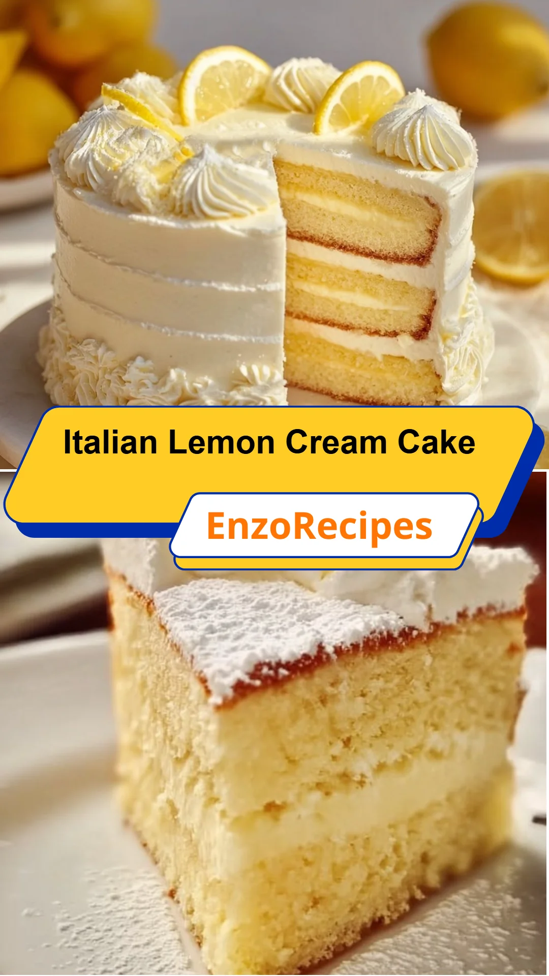 Italian Lemon Cream Cake 8 Italian Lemon Cream Cake