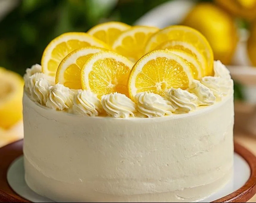 Moist Lemon Layer Cake 6 Moist Lemon Layer Cake