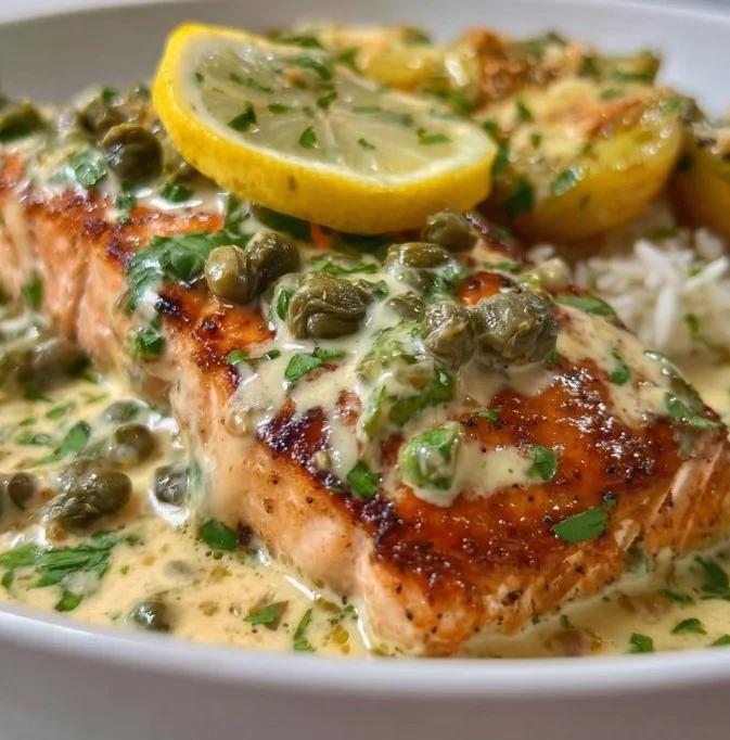 One-Pan Creamy Salmon 26 One-Pan Creamy Salmon with Capers