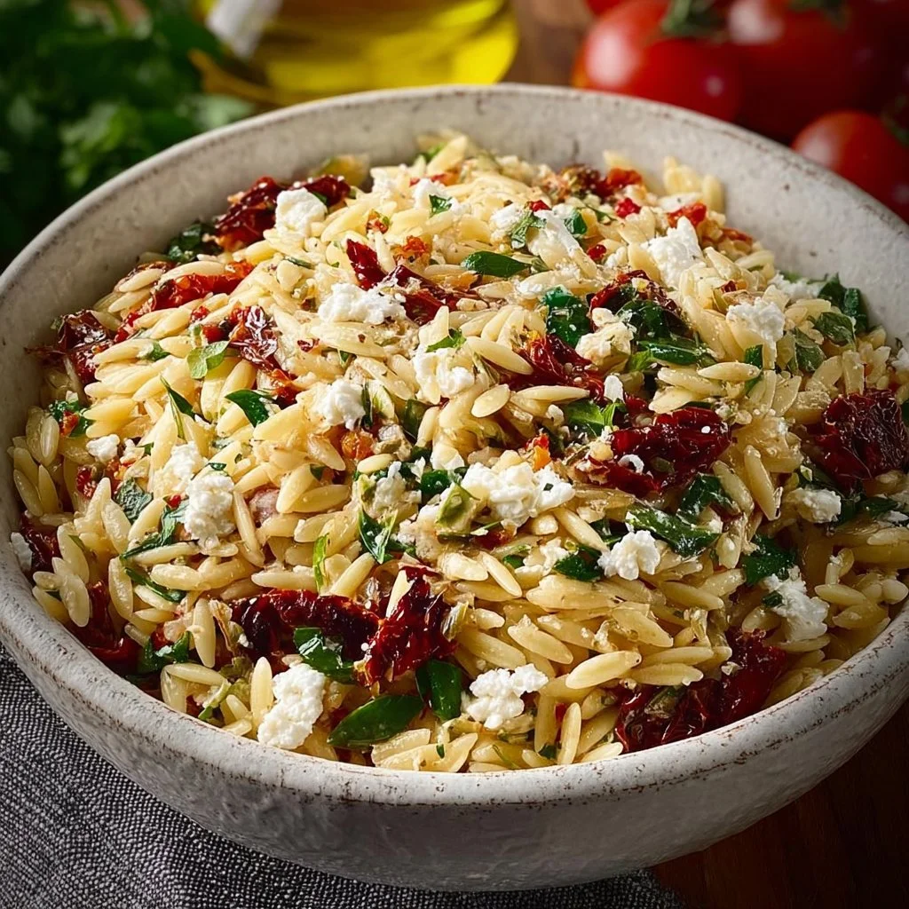 Orzo Pasta Salad 23 Perfect Orzo Pasta Salad with Feta and Sun Dried Tomatoes